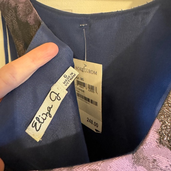 Eliza J Dress Size 6 - Purple Formal Midi Dress NWT - Picture 9 of 9